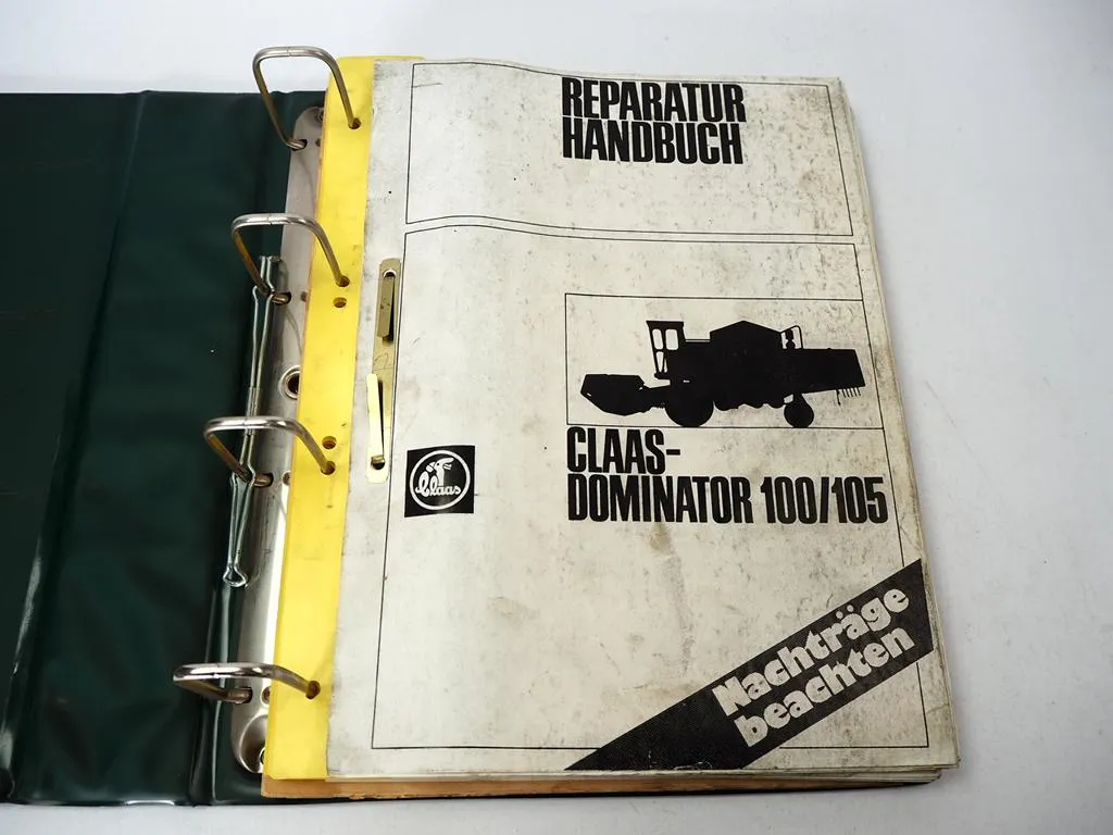 Claas Dominator 100 105 Mähdrescher Werkstatthandbuch Reparaturhandbuch 1980