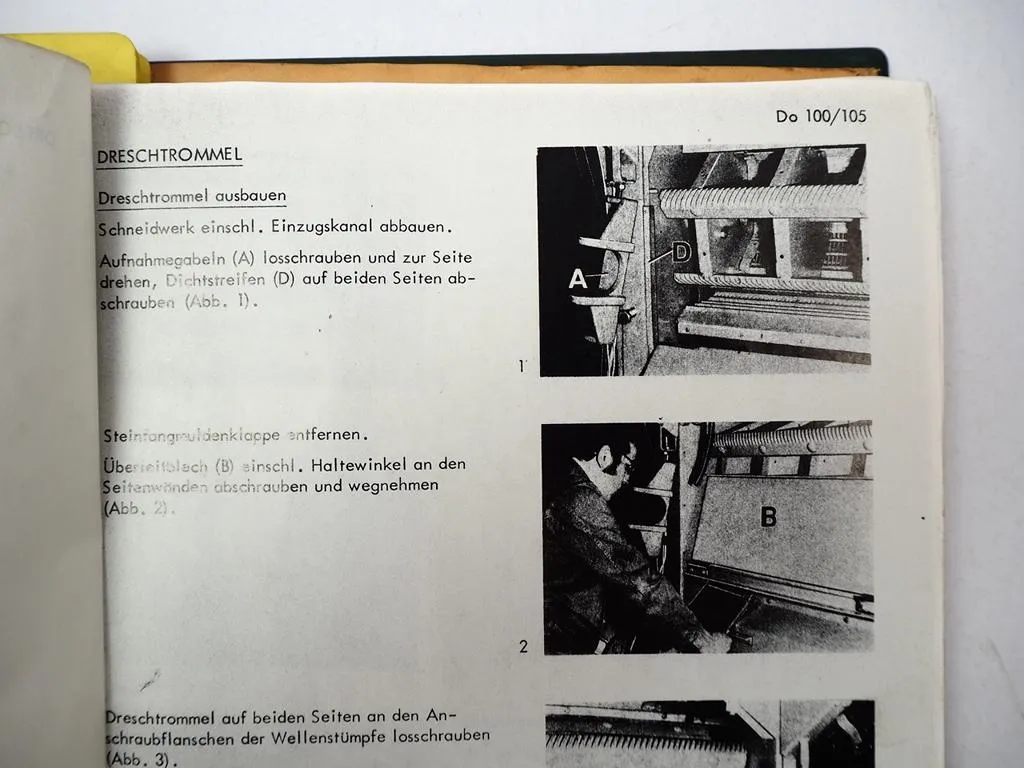 Claas Dominator 100 105 Mähdrescher Werkstatthandbuch Reparaturhandbuch 1980