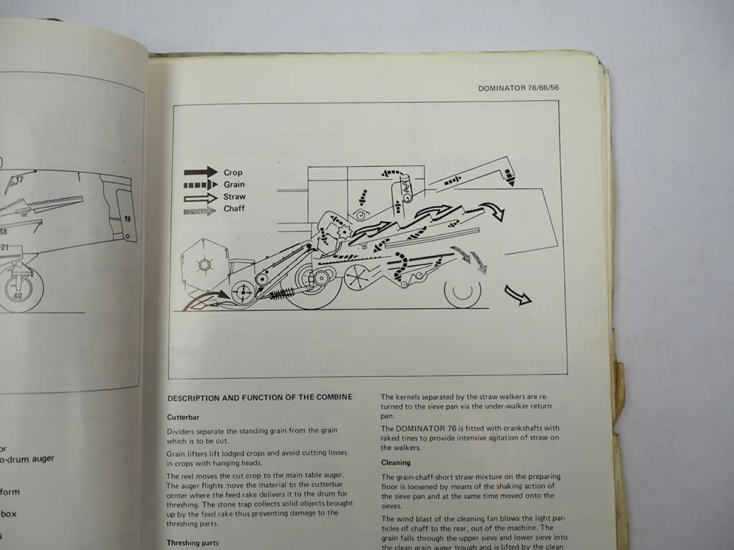 Claas Dominator 56 66 76 Operators Manual Maintenance Wiring Diagram 1981 engl.