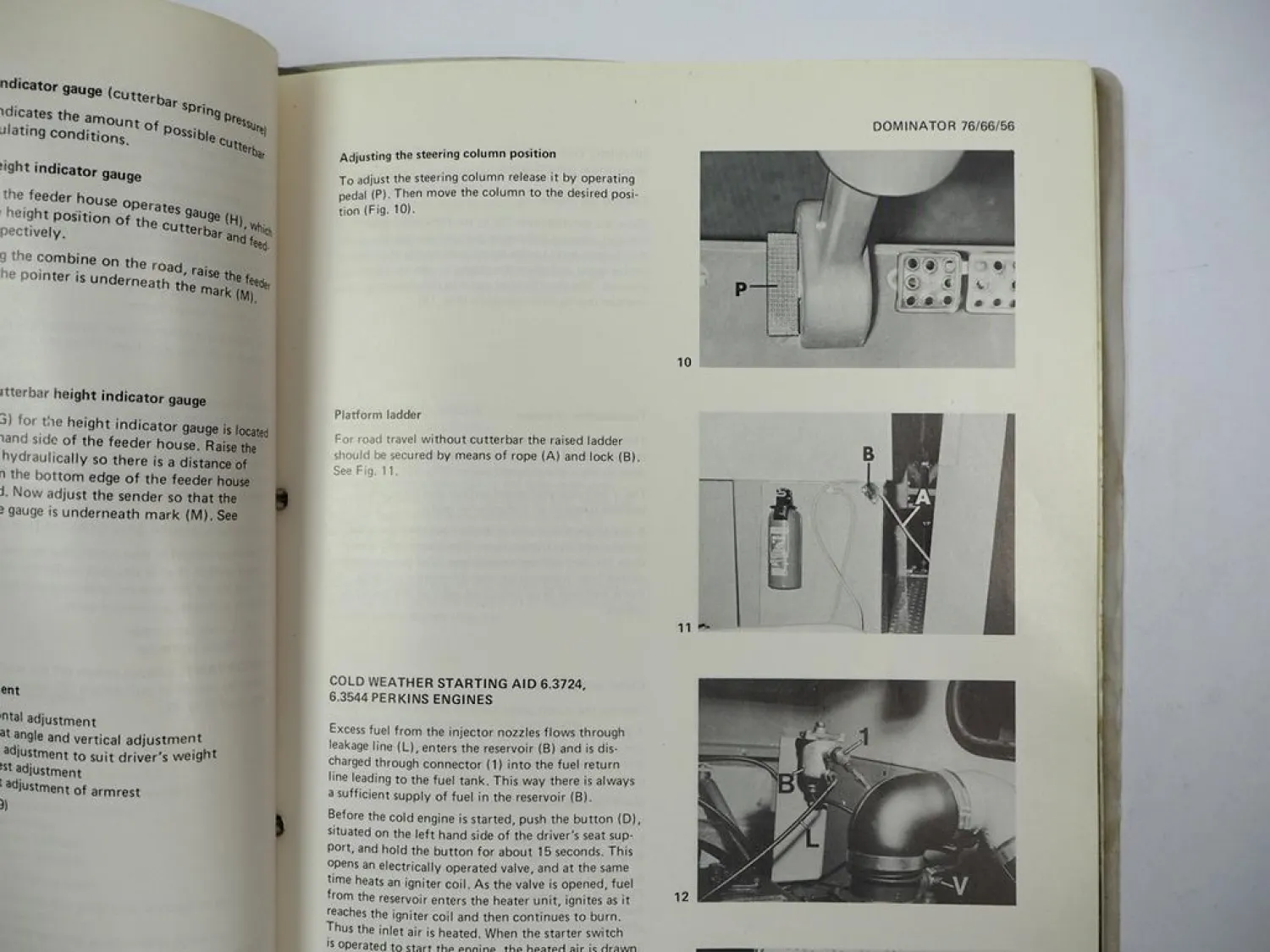 Claas Dominator 56 66 76 Operators Manual Maintenance Wiring Diagram 1982 engl.