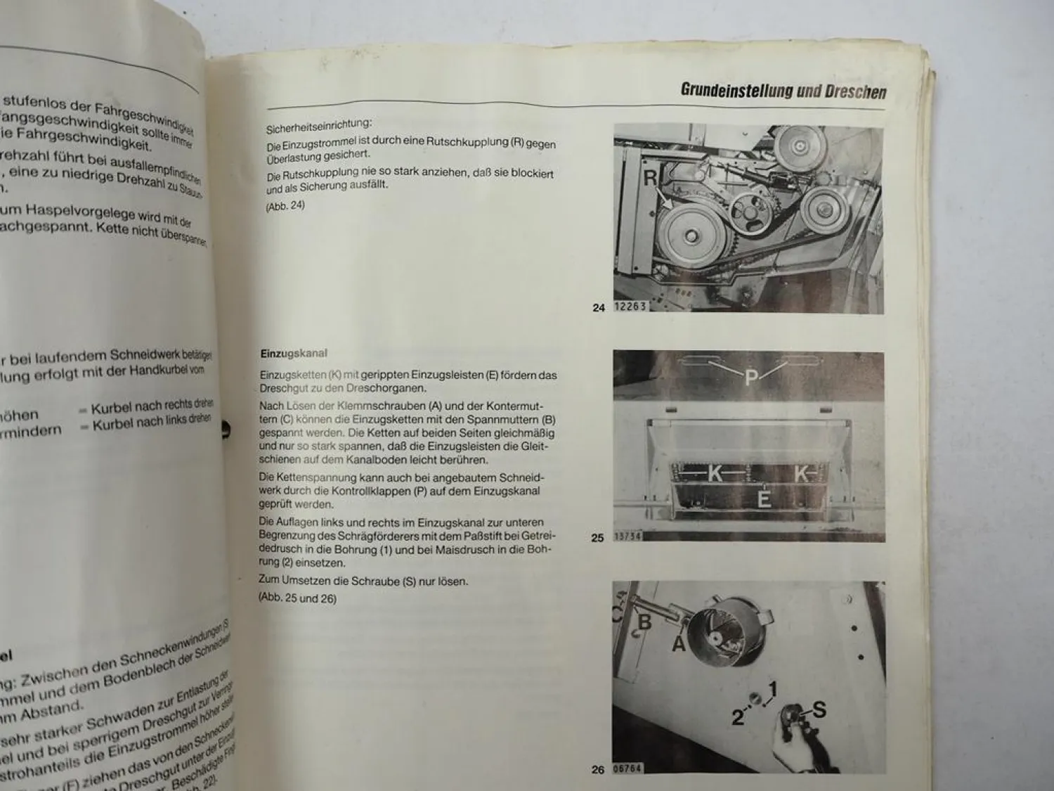 Claas Dominator 68S Mähdrescher Betriebsanleitung Wartung Schmierplan 1990