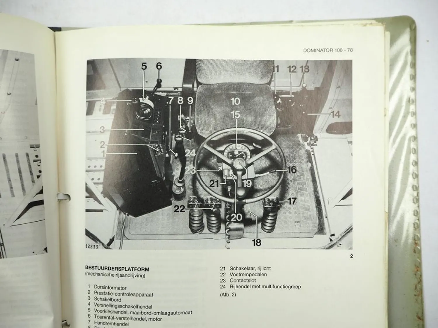 Claas Dominator 78 88 98 108 S SL Maaidorser Gebruiksaanwijzing 1986 Original