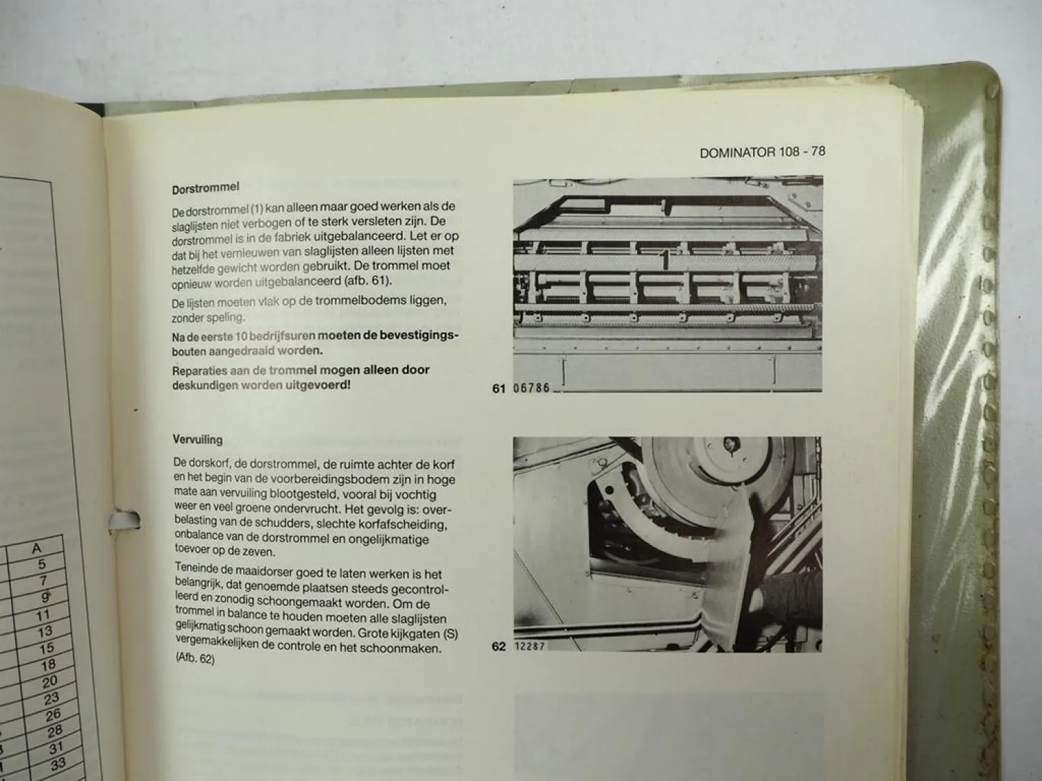 Claas Dominator 78 88 98 108 S SL Maaidorser Gebruiksaanwijzing 1986 Original