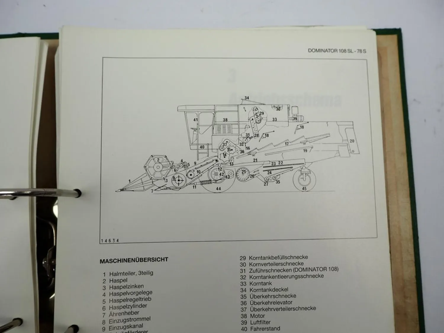 Claas Dominator 78 88 98 108 SL S Mähdrescher Werkstatthandbuch Reparatur 1992