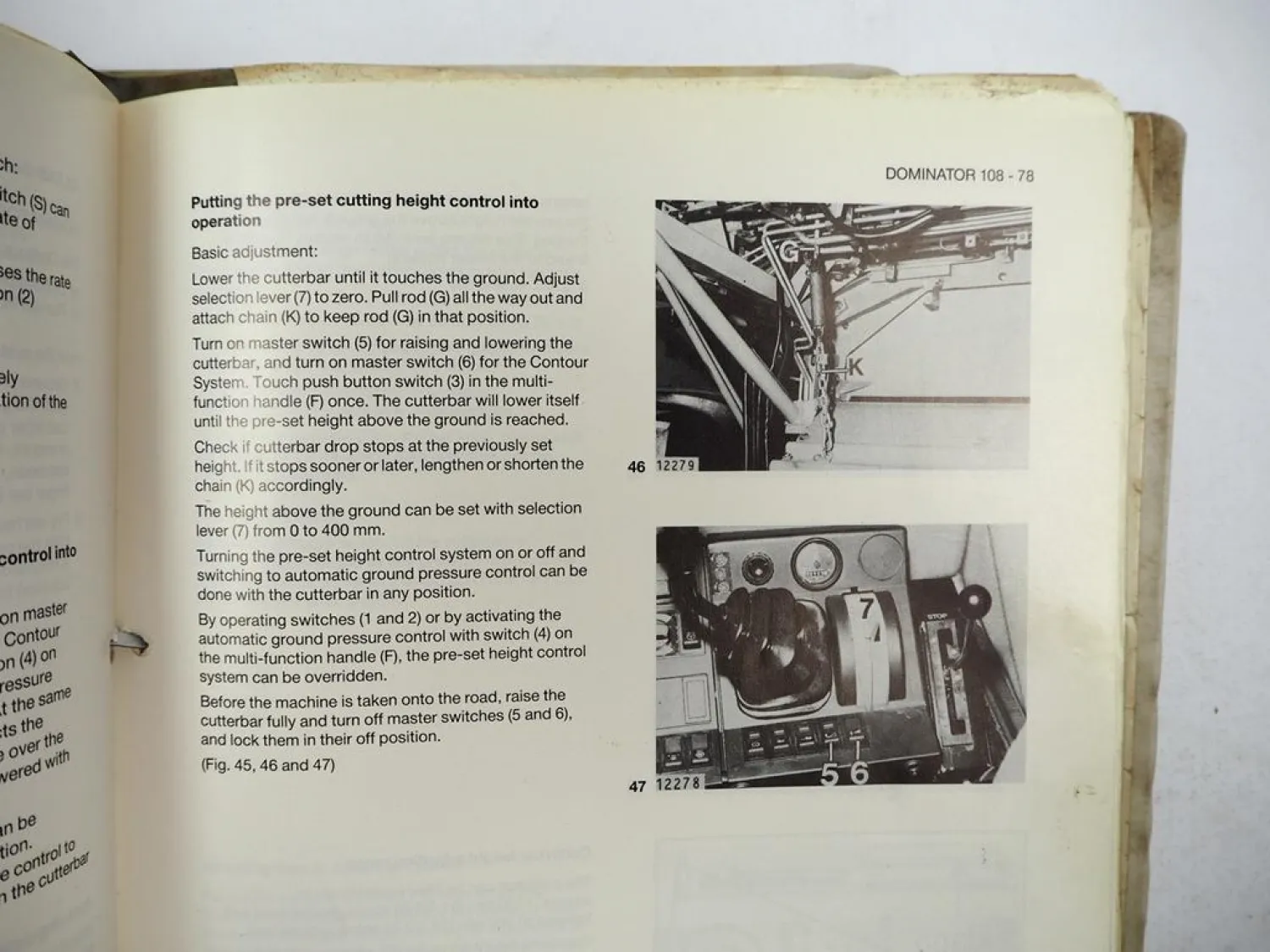Claas Dominator 78 88 98 108 SL S Operators Manual Maintenance Lubrication 1986