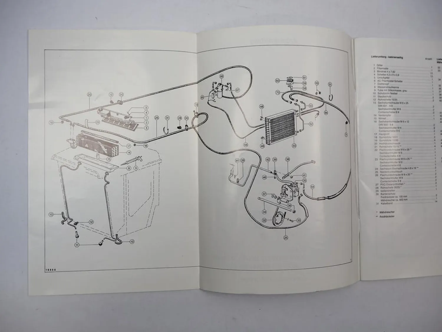 Claas Dominator 78 bis 218 Mega Jaguar 685SL bis 695 Mega Kühlanlage Anbau 1994