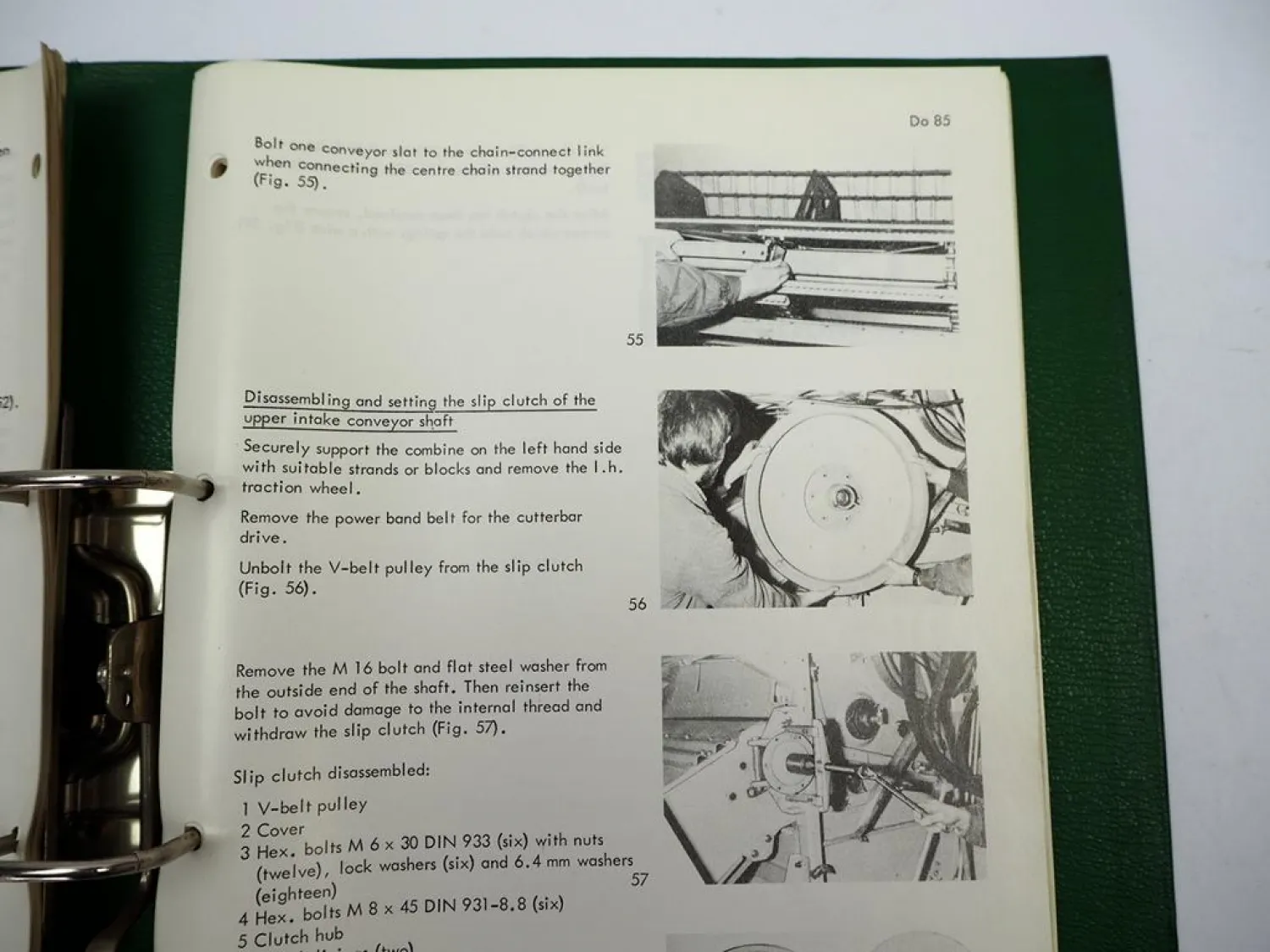 Claas Dominator 85 Combine Repair Service Manual 1978 Englisch