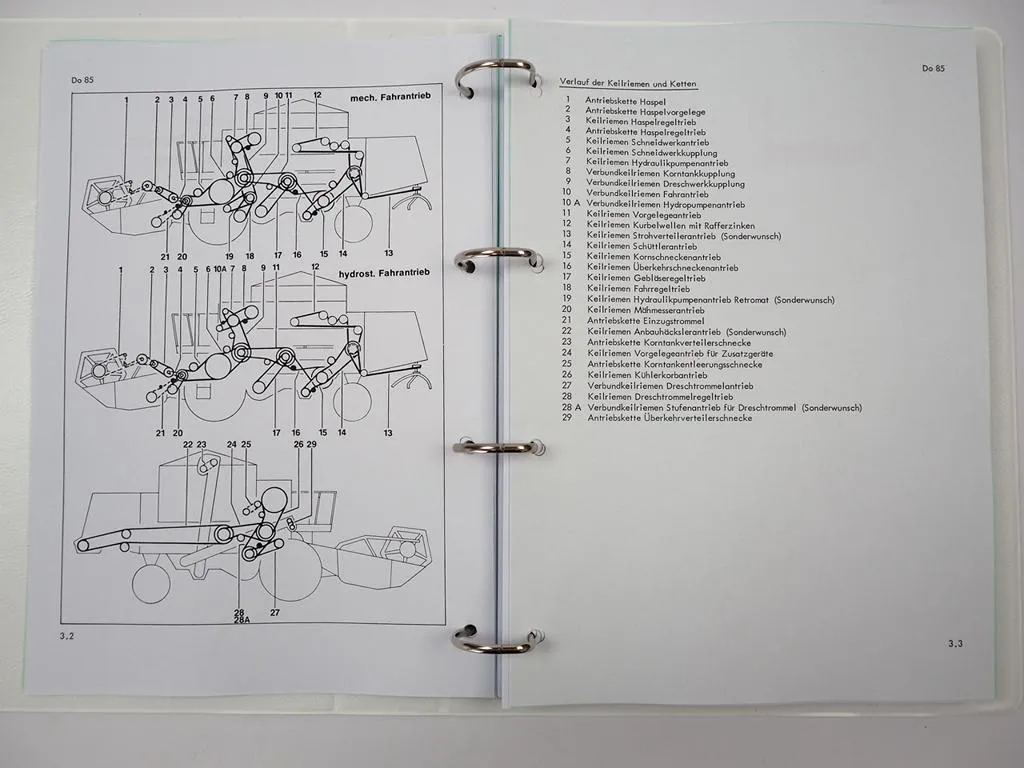 Claas Dominator 85 Reparaturhandbuch Werkstatthandbuch Reparaturanleitung 1977
