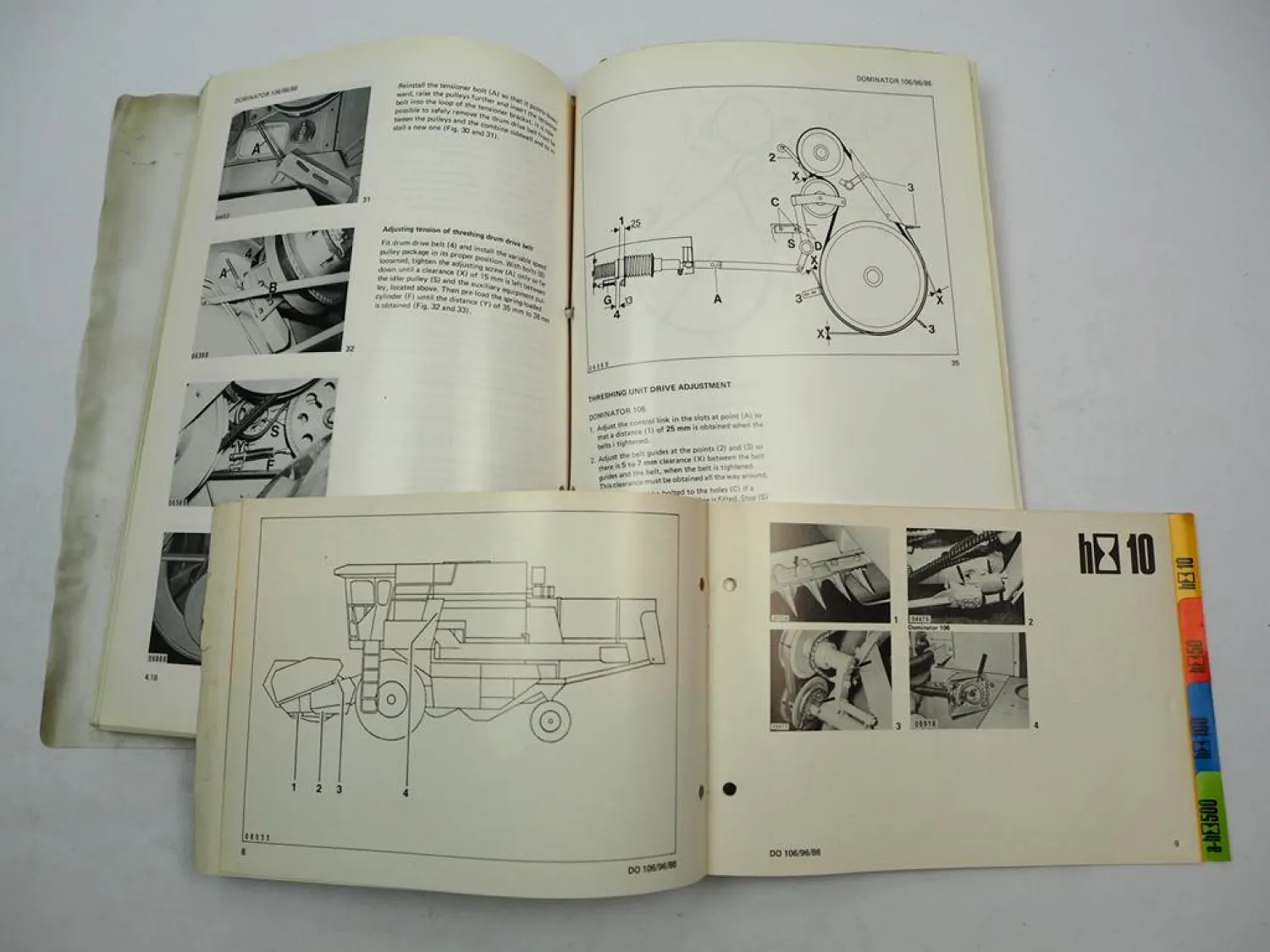 Claas Dominator 86 96 106 Operators Manual Maintenance Lubrication 1983 engl.