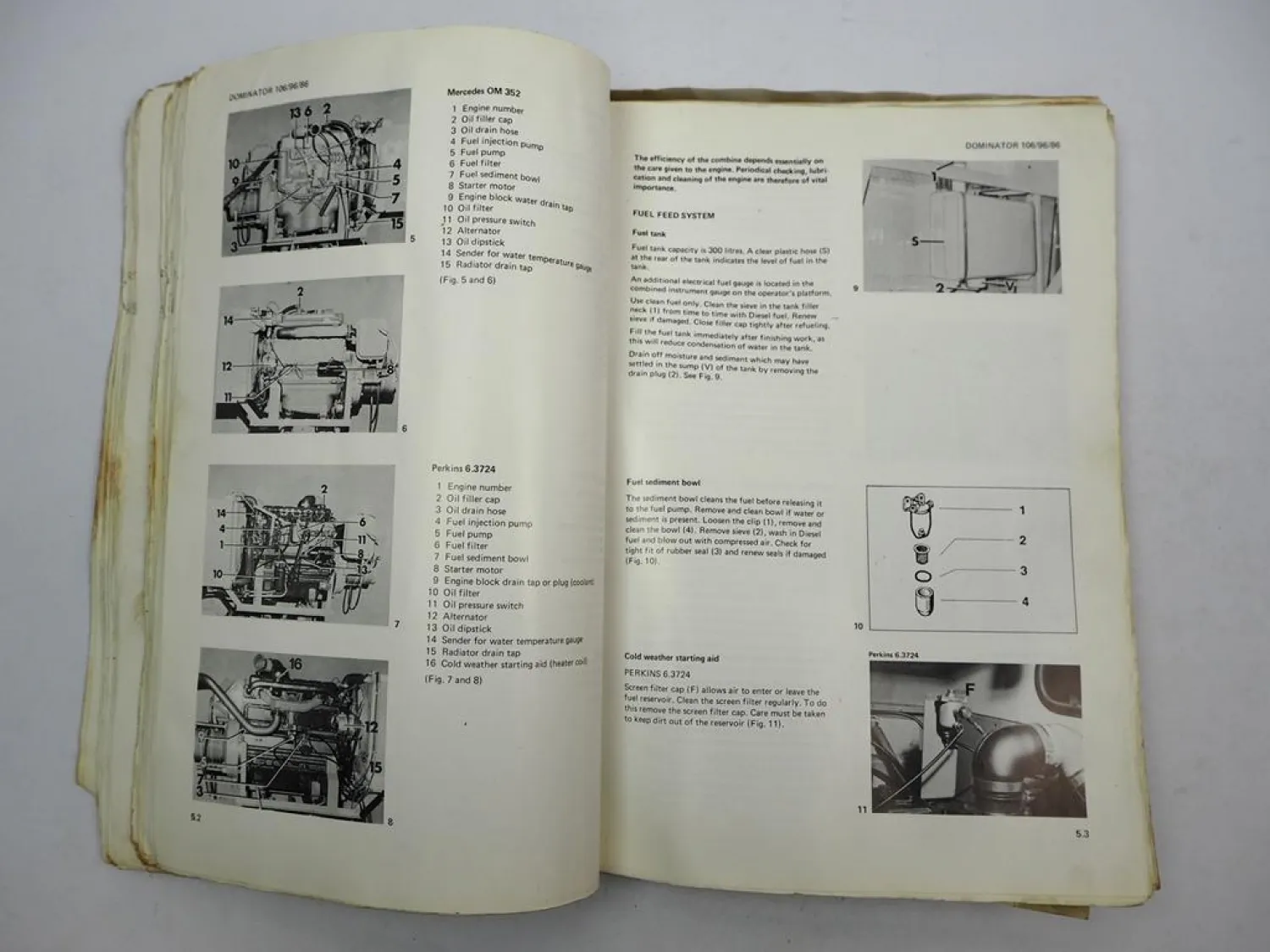 Claas Dominator 86 96 106 Operators Manual Maintenance Wiring Diagram 1981 engl.