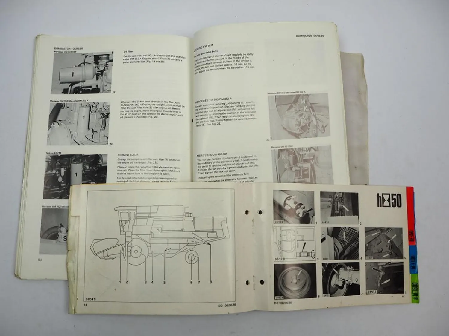 Claas Dominator 86 96 106 Operators Manual Maintenance Wiring Diagram 1983 engl.