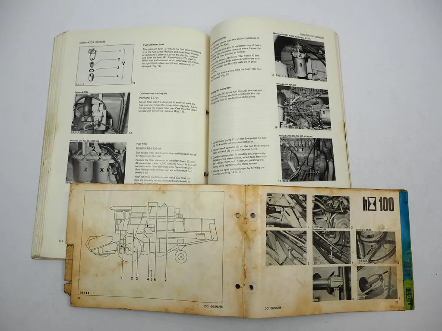 Claas Dominator 86 96 106 Operators Manual Maintenance Wiring Diagram 1984 engl.