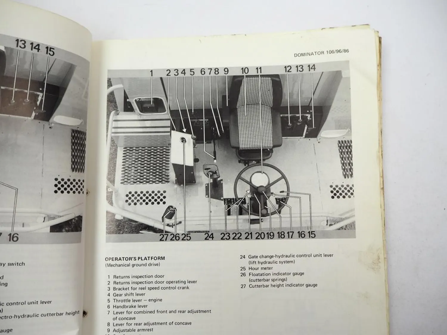 Claas Dominator 86 96 106 Operators Manual Maintenance Wiring Diagram engl. 1981