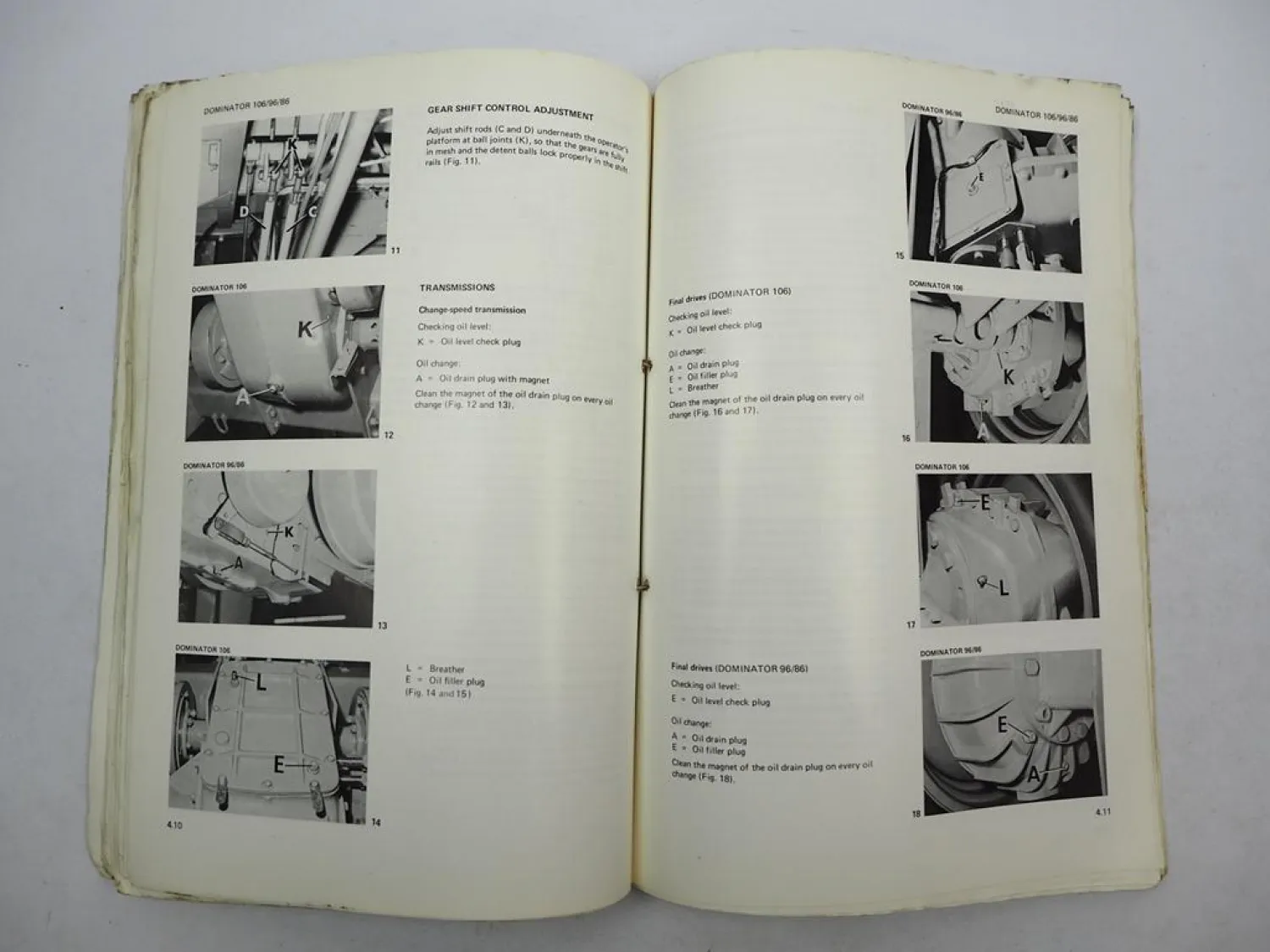 Claas Dominator 86 96 106 Operators Manual Maintenance Wiring Diagram engl. 1981