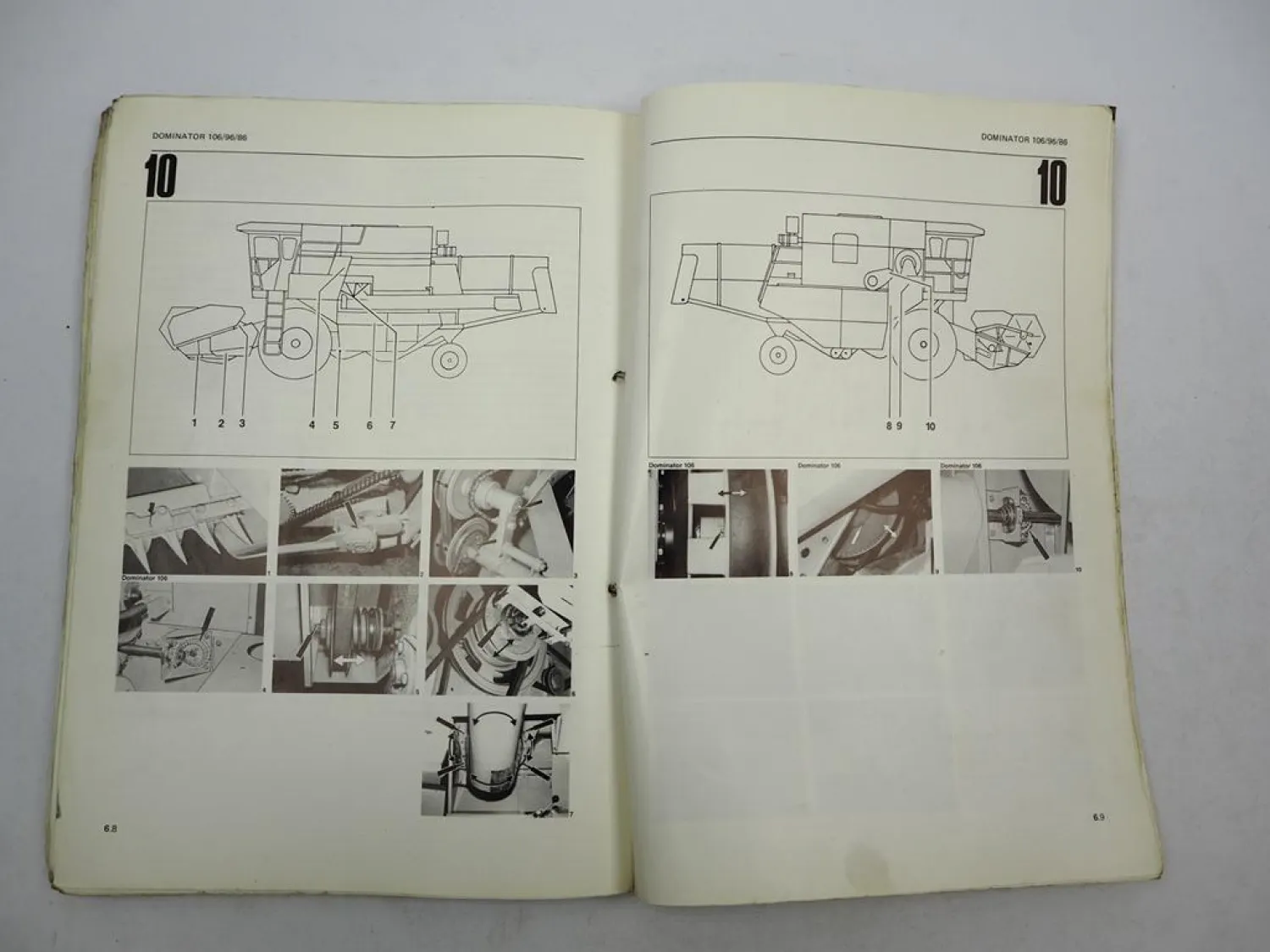 Claas Dominator 86 96 106 Operators Manual Maintenance Wiring Diagram engl. 1981