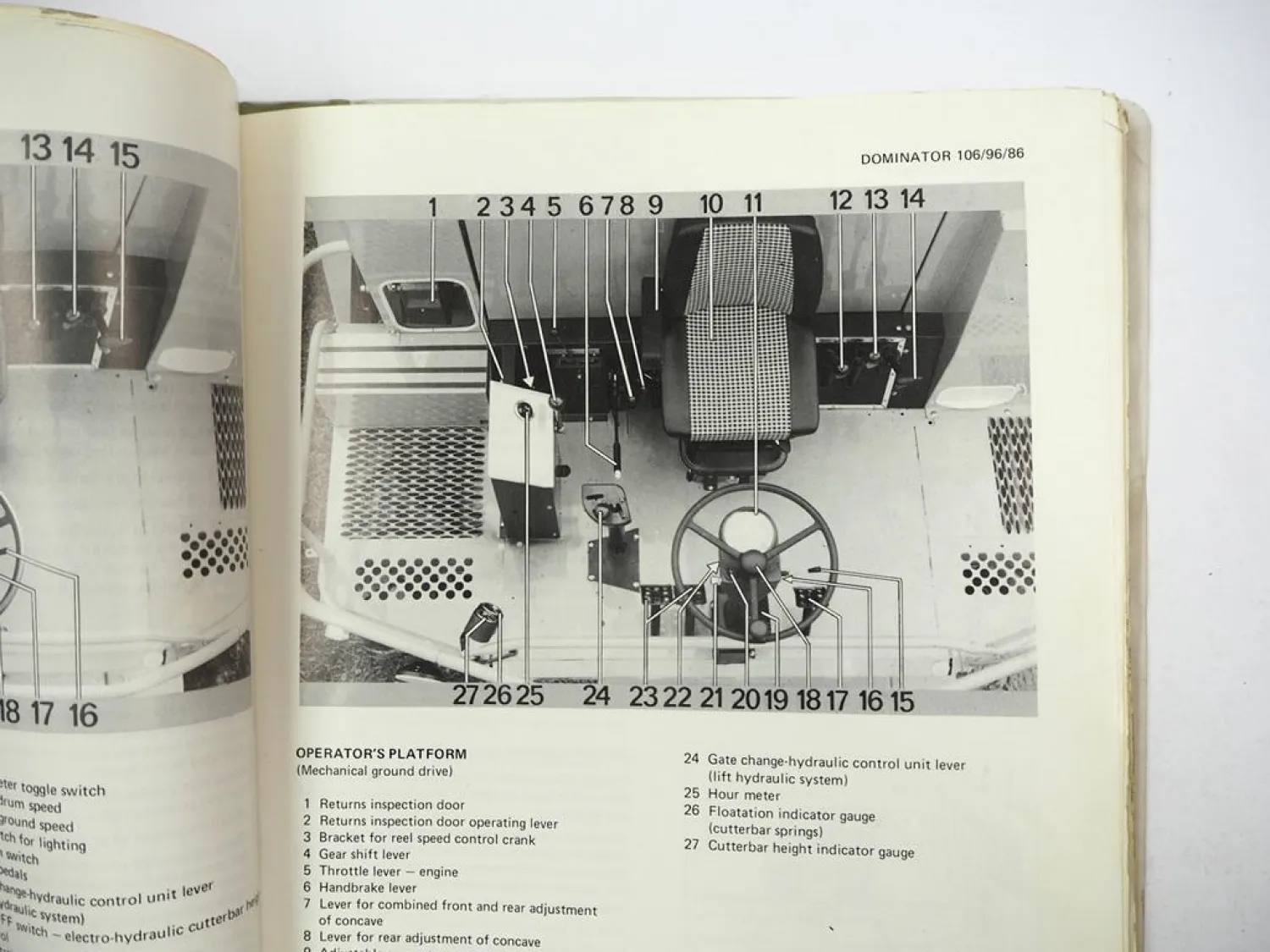 Claas Dominator 86 96 106 Operators Manual Maintenance Wiring Diagram engl. 1983