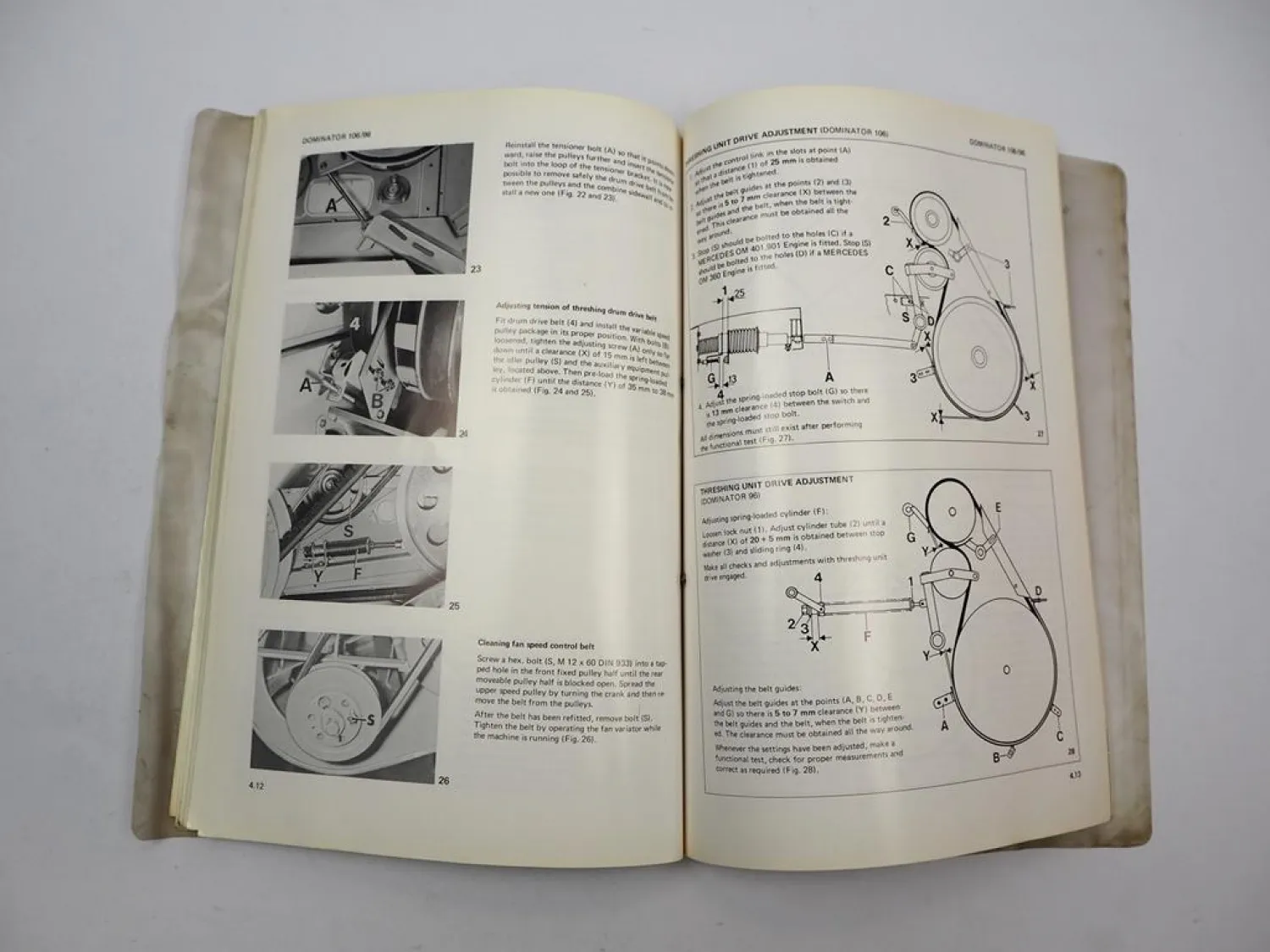 Claas Dominator 96 106 Operators Manual Maintenance Wiring Diagram 1980 engl.