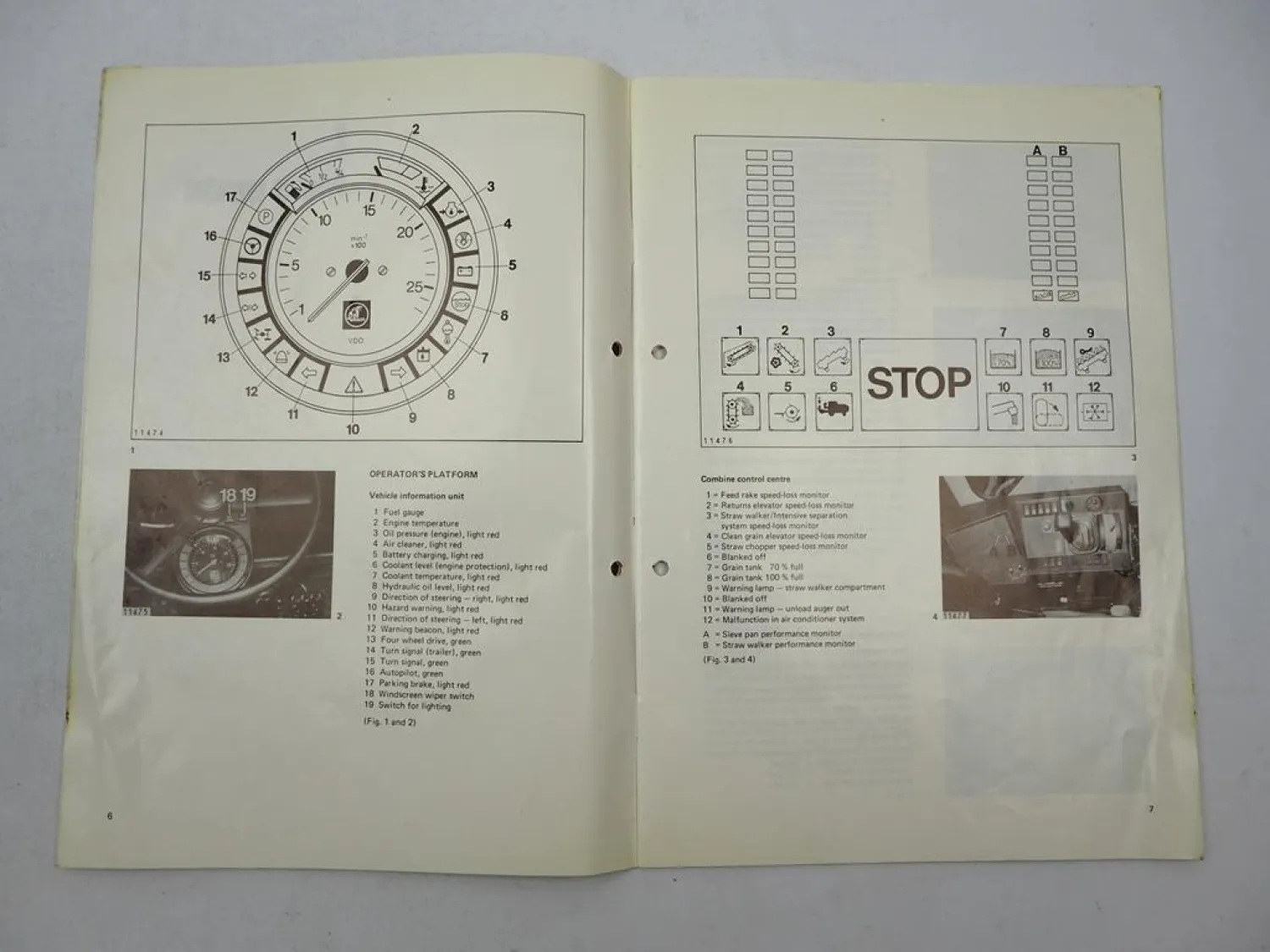 Claas Dominator 96 Operators Manual Supplement Spare Parts List 1985/81