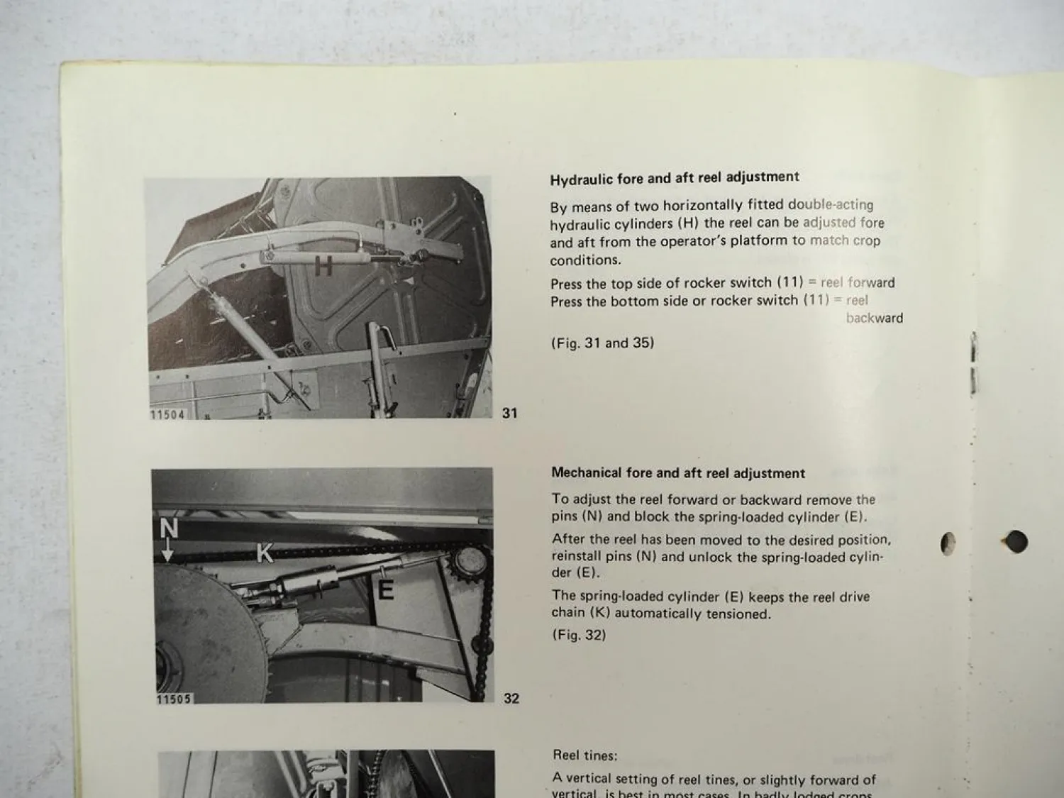 Claas Dominator 96 Operators Manual Supplement Spare Parts List 1985/81