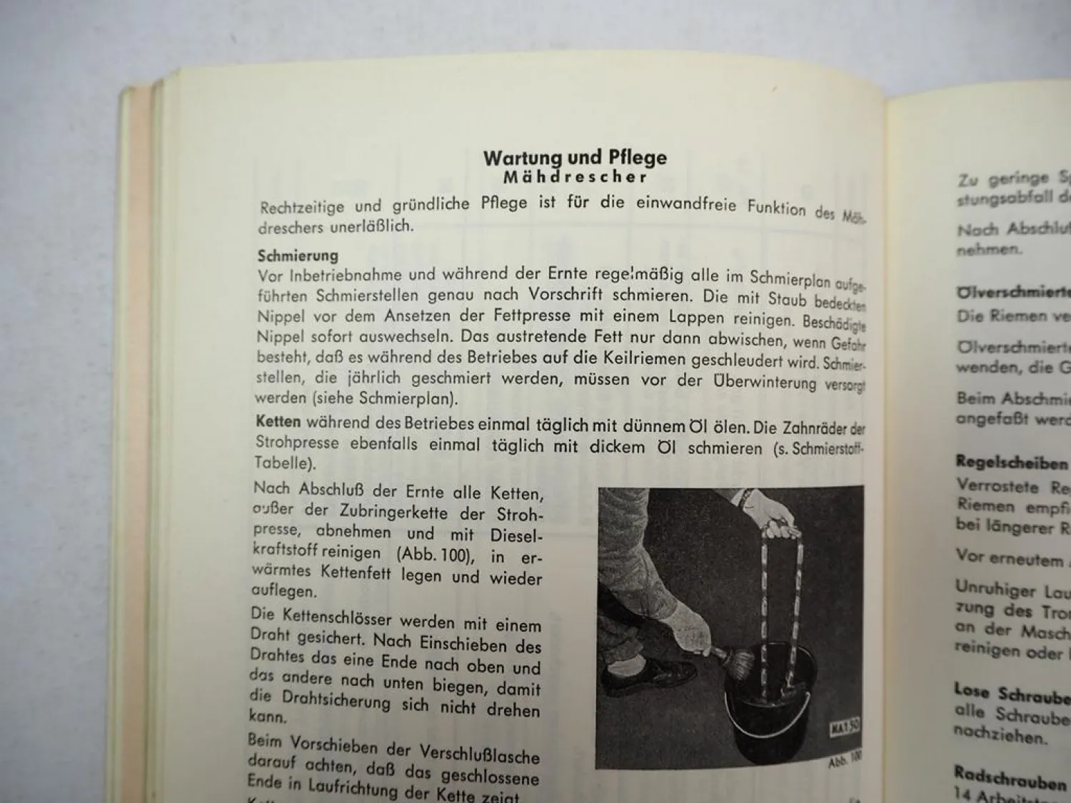 Claas Europa Mähdrescher Betriebsanleitung Bedienungsanleitung 1966