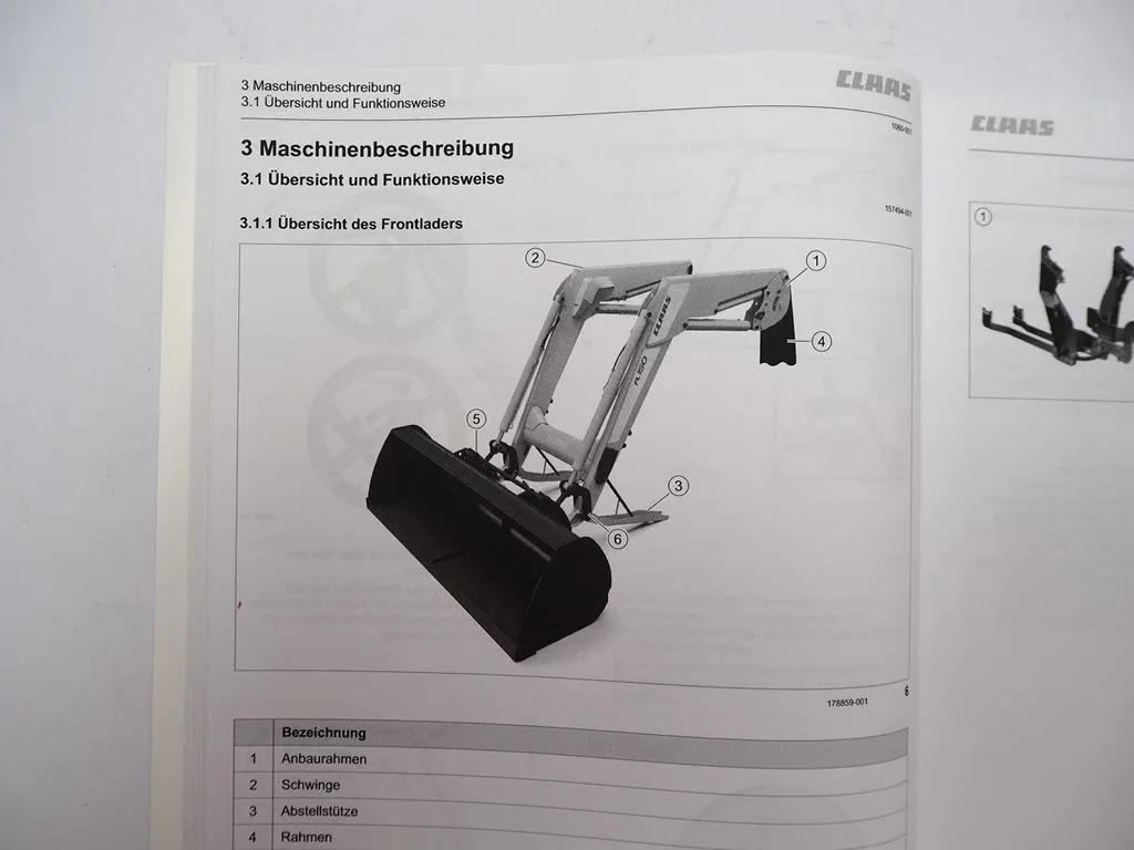 Claas FL 60 80 100 120 150 250 Frontlader Betriebsanleitung Bedienung 2013
