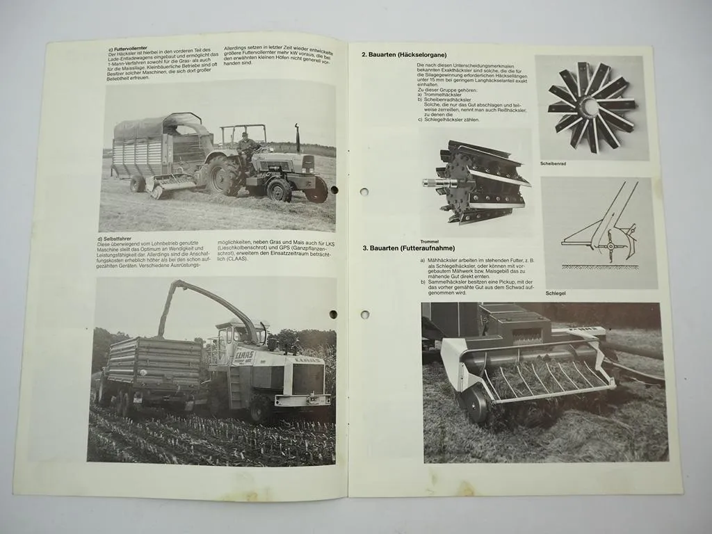 Claas Grundsätzliches über Feldhäcksler Prospekt 1986