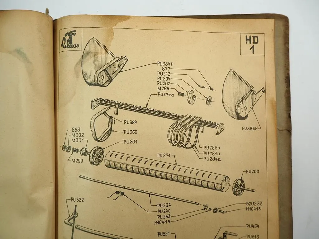 Claas HD Pickup Presse ab 1955 Betriebsanleitung Ersatzteilliste