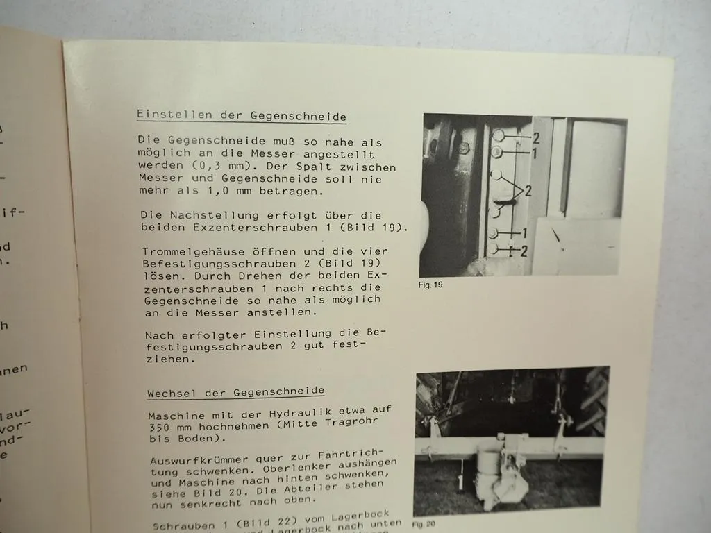 Claas Jaguar 30 Feldhäcksler Betriebsanleitung Ersatzteilliste 1979/80