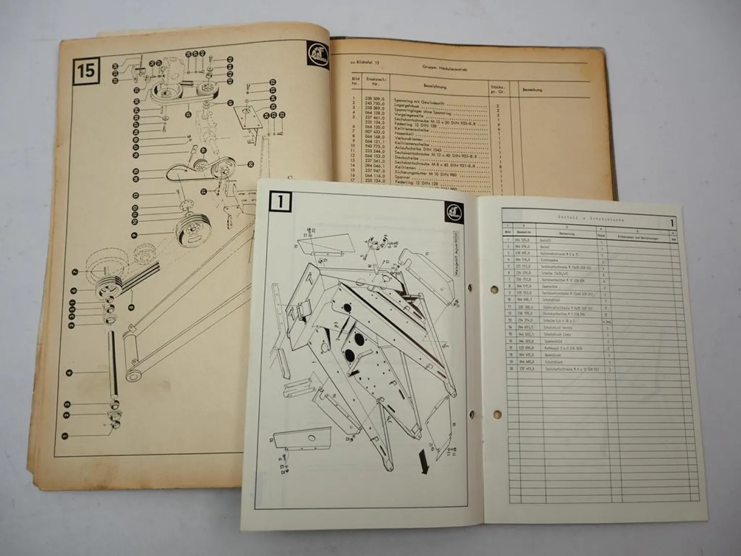 Claas Jaguar 60 SF Feldhäcksler Betriebsanleitung Ersatzteilliste 1973/74