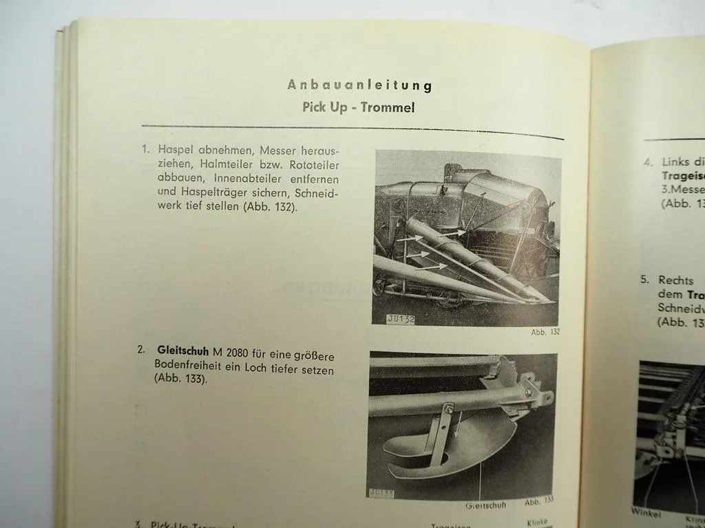 Claas Junior Automatic Mähdrescher Betriebsanleitung Bedienungsanleitung 1964