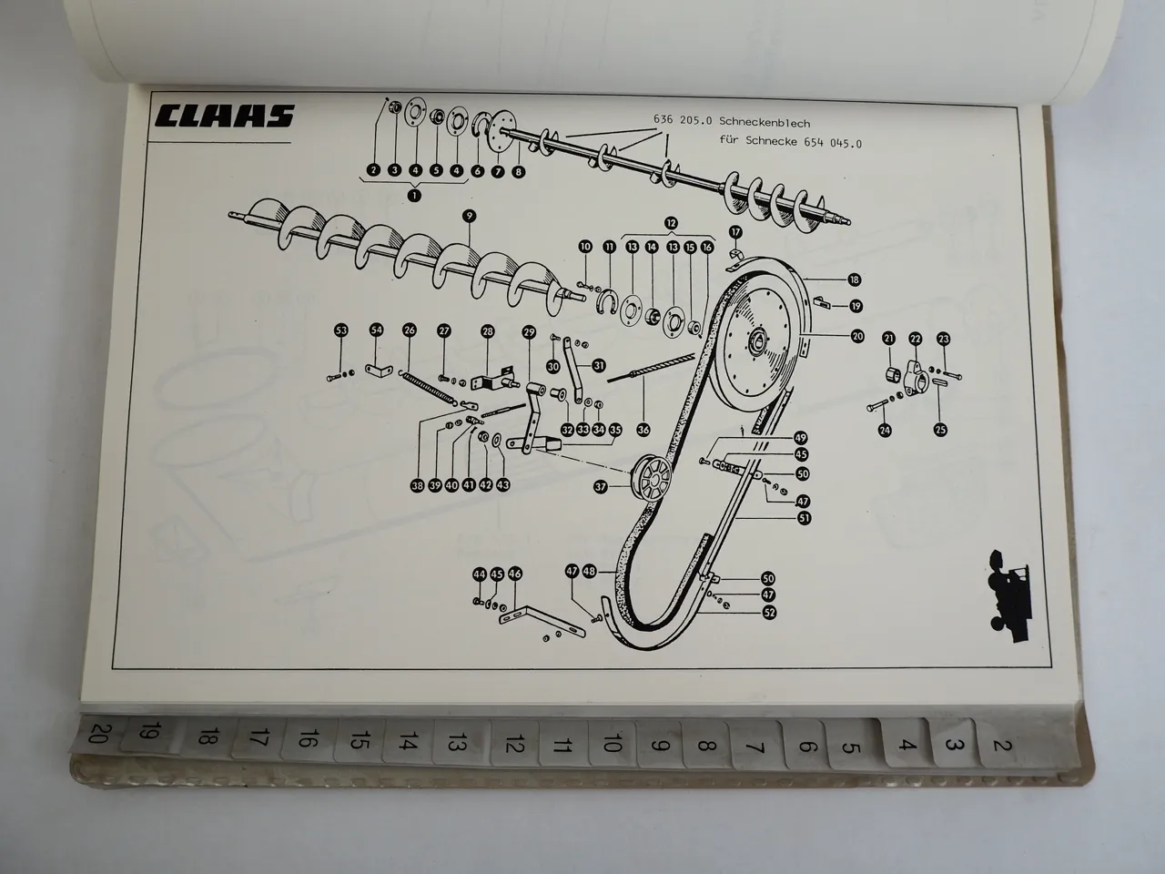 Claas Katalog für Reparatur- und Schweissteile an Erntemaschinen 1995