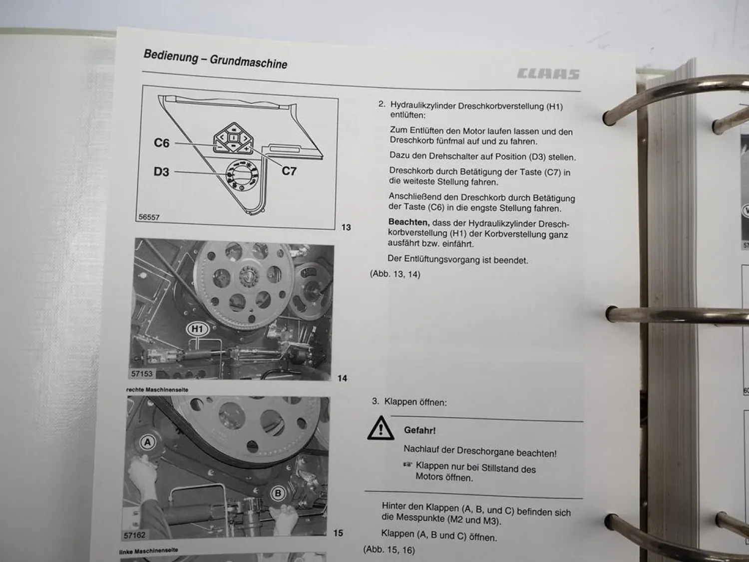 Claas Lexion 570 580 Mähdrescher Betriebsanleitung Wartung 2005