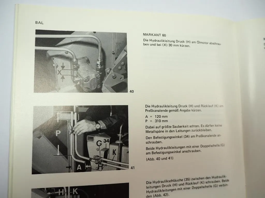 Claas Markant 60 Hochdruckpresse Ballenschleuder Betriebsanleitung Wartung
