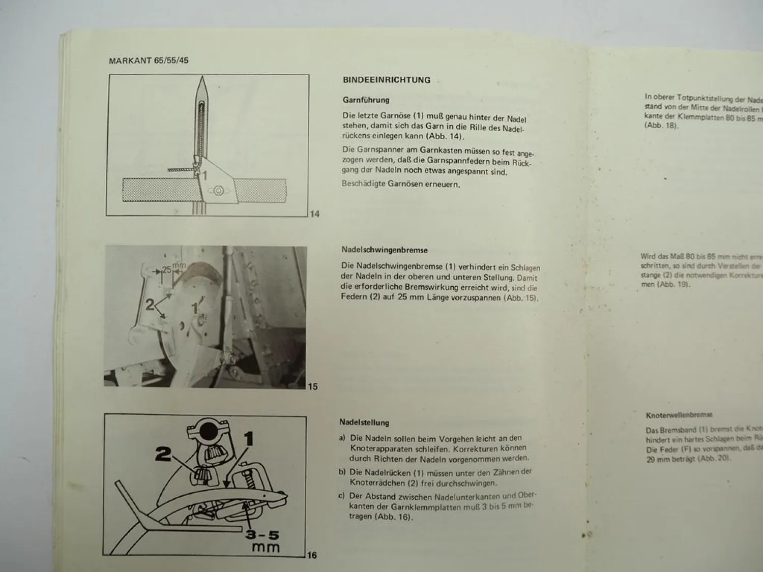 Claas Markant 65 55 45 Presse Pickup Betriebsanleitung Teil 2 Wartung 1979