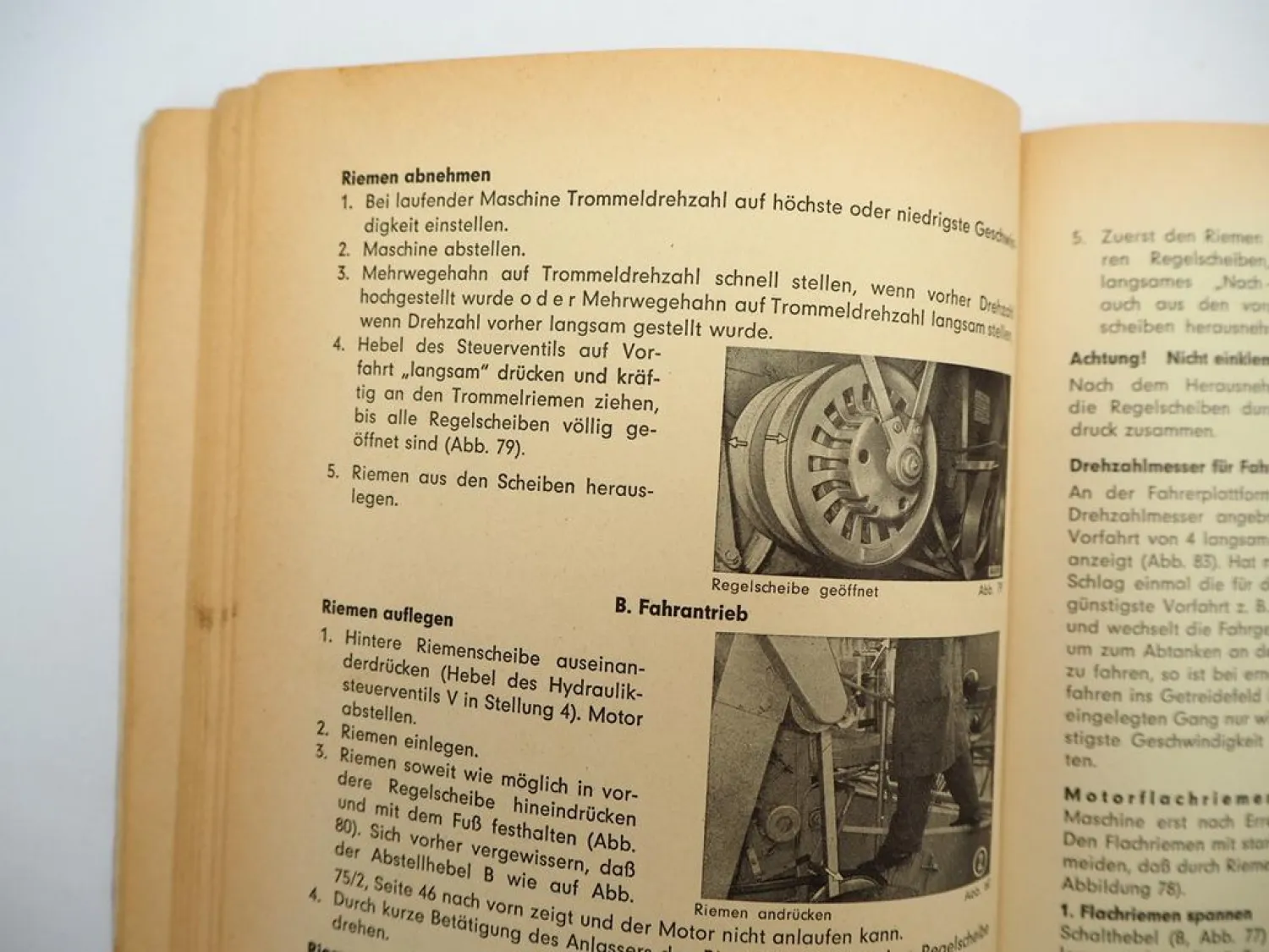 Claas Matador Gigant Mähdrescher Betriebsanleitung Bedienung Wartung 1963