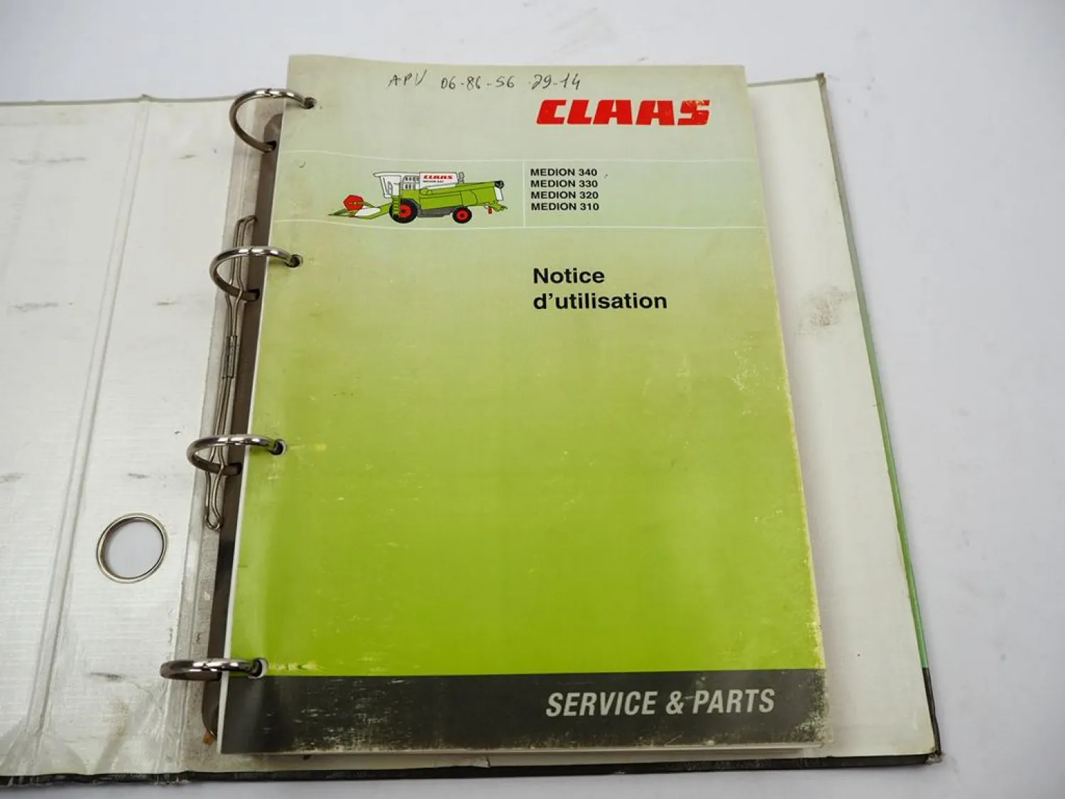 Claas Medion 310 320 330 340 Notice dutilisation entretien 2004 Französisch