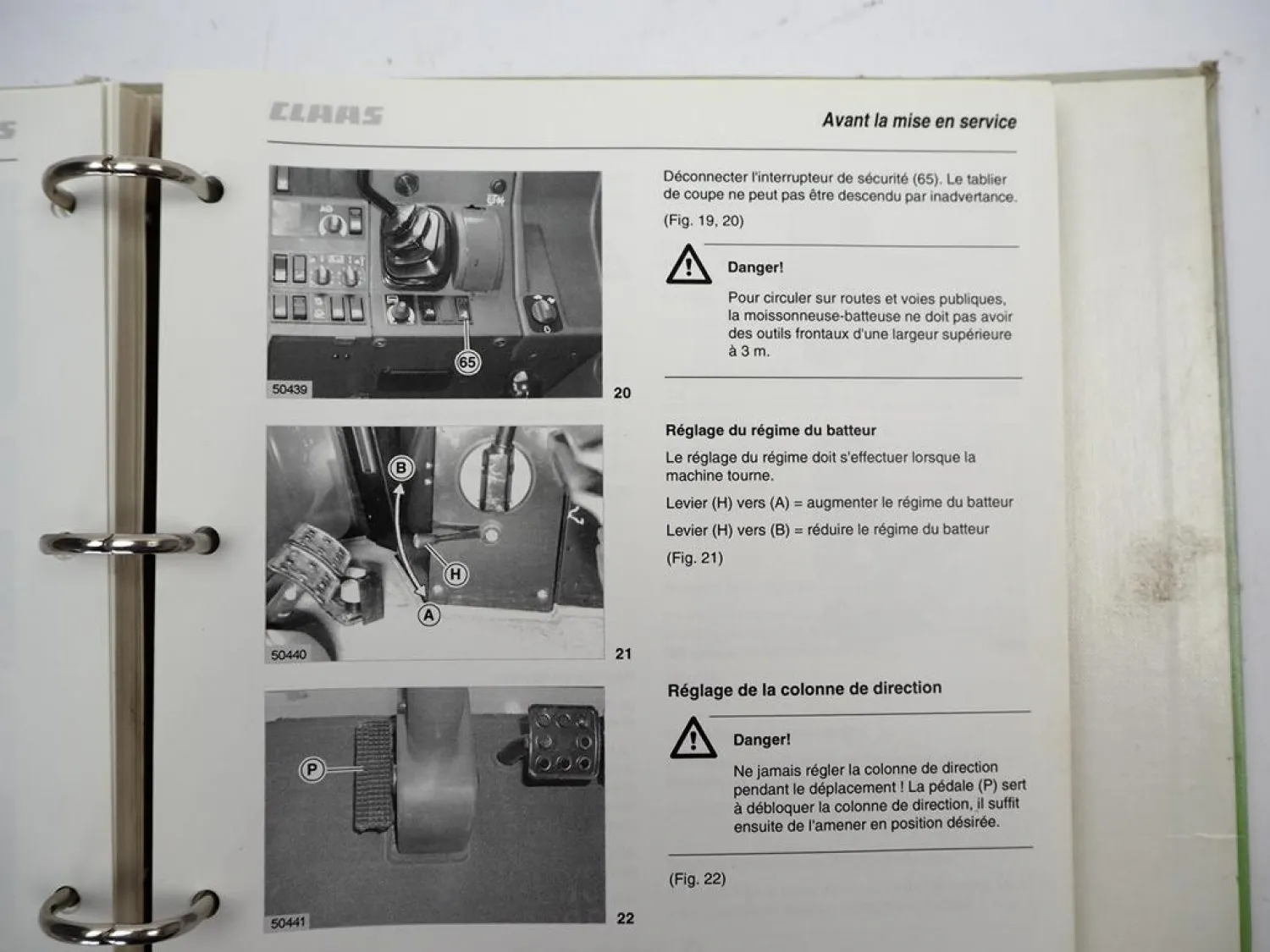 Claas Medion 310 320 330 340 Notice dutilisation entretien 2004 Französisch