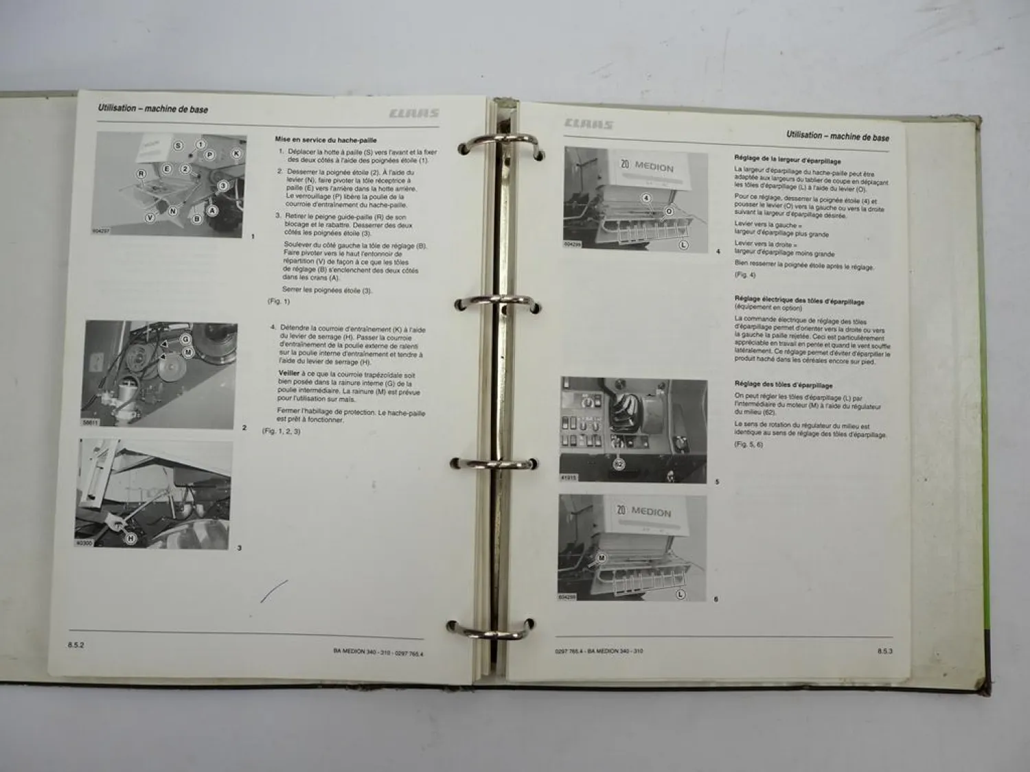 Claas Medion 310 320 330 340 Notice dutilisation et entretien 2004 Französisch