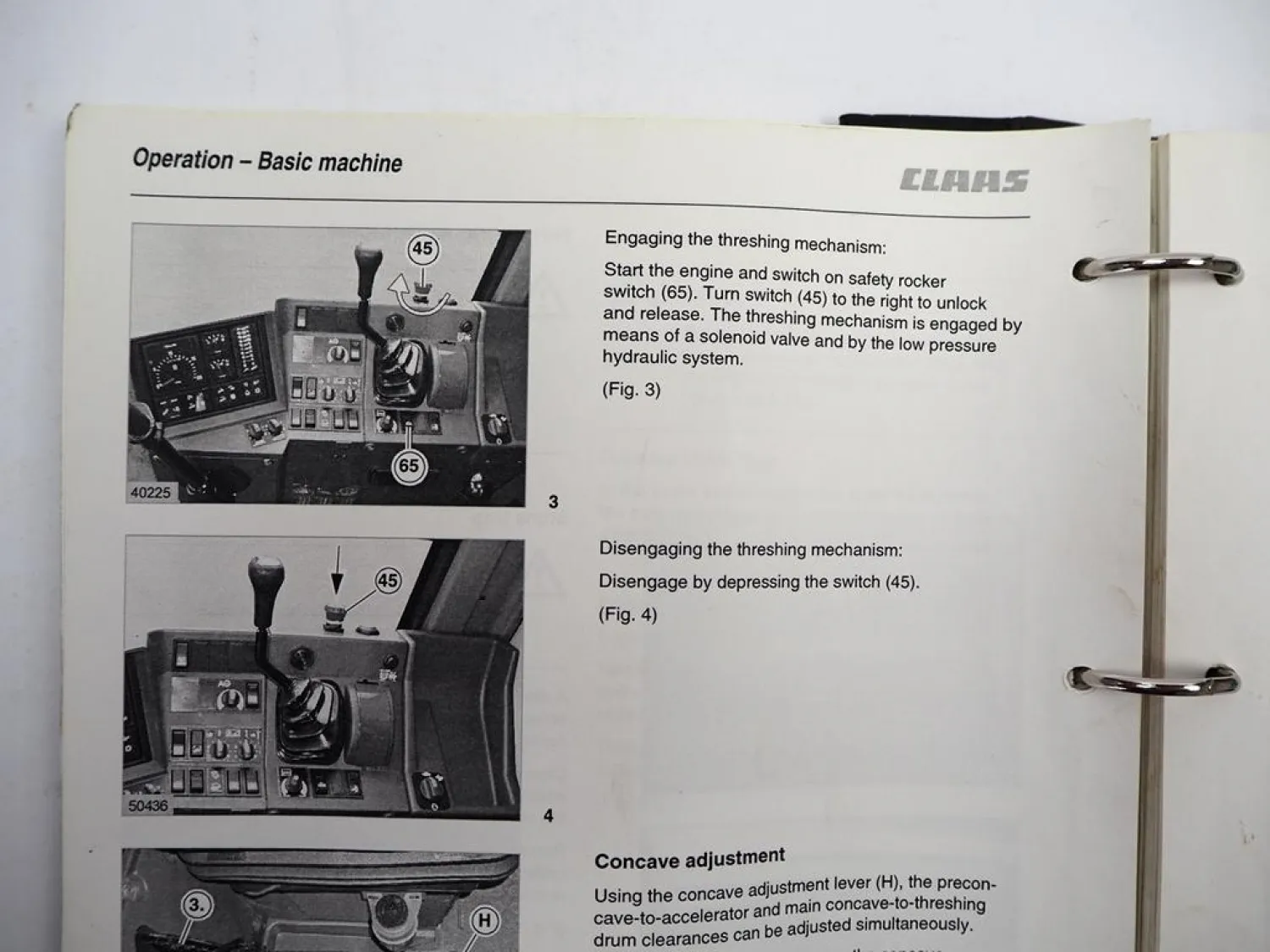 Claas Mega 350 360 Combine Harvester Operators Manual 2004 Englisch