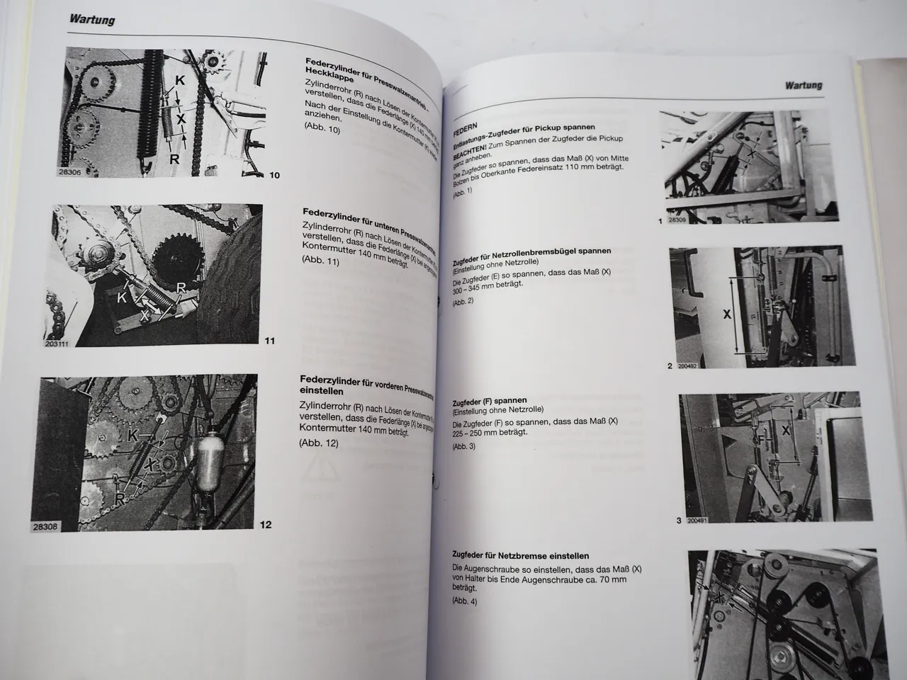 Claas Rollant 250 Uniwrap / 250 RC Roto Cut Betriebsanleitung Bedienung Einstellung Wartung