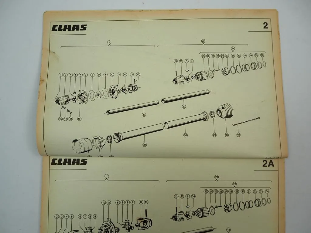 Claas Rollant 44 Rundballenpresse Ersatzteilliste Bildkatalog 1985