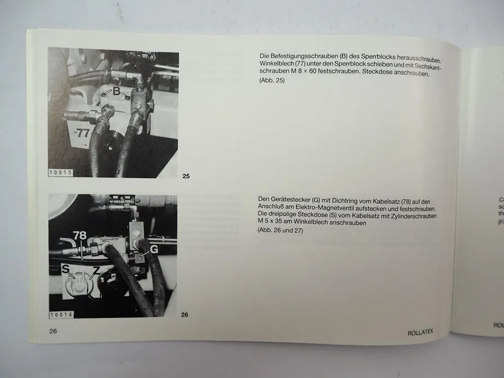 Claas Rollant 62 Ballenpresse Ersatzteilliste Rollatex Anbauanleitung 1979/88