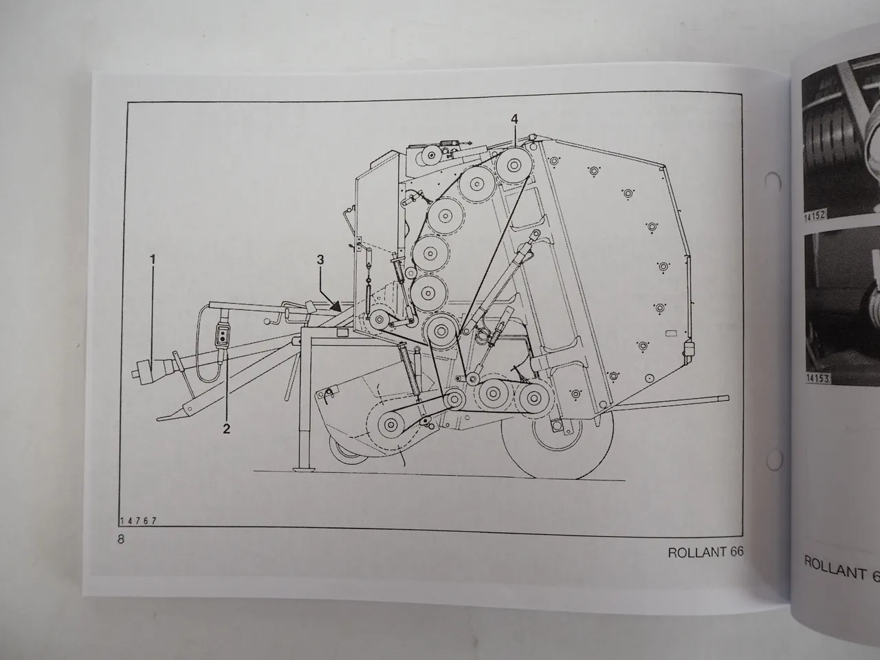 Claas Rollant 66 Rundballenpresse Betriebsanleitung Operators Manual 1991