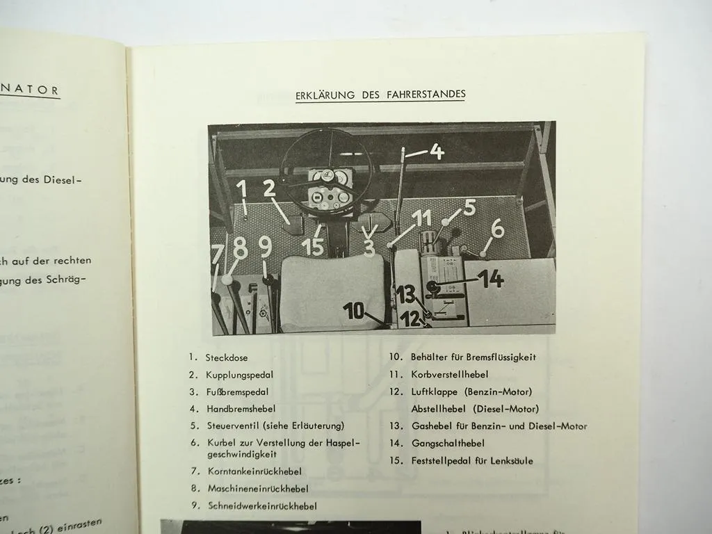 Claas Senator Mähdrescher Zusammenbau Montageanleitung 1967