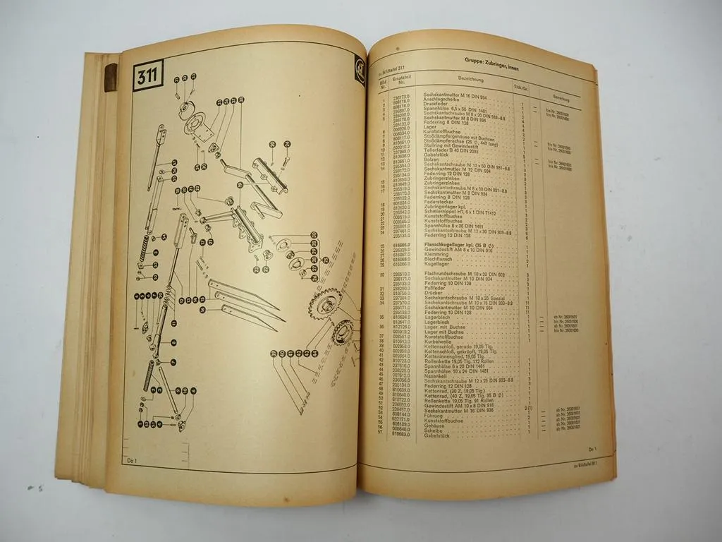 Claas Trabant Dominant Presse Ersatzteilliste Ersatzteilkatalog 1973
