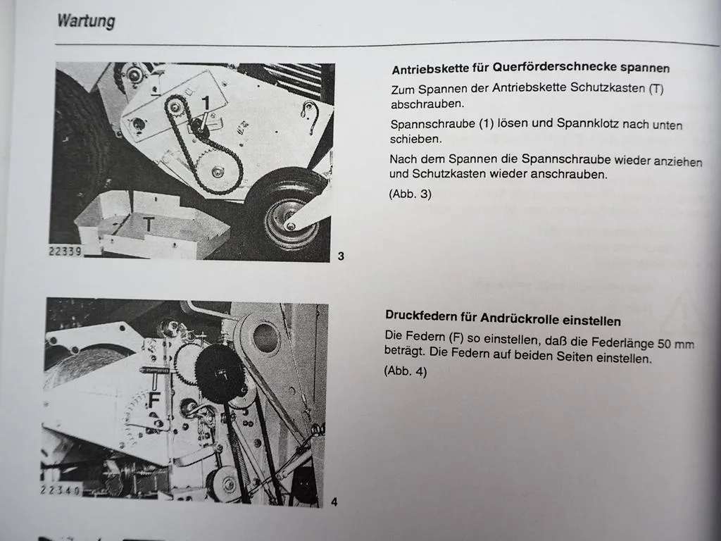 Claas Variant 180 Rundballenpresse Betriebsanleitung Bedienung Wartung Pflege 1995