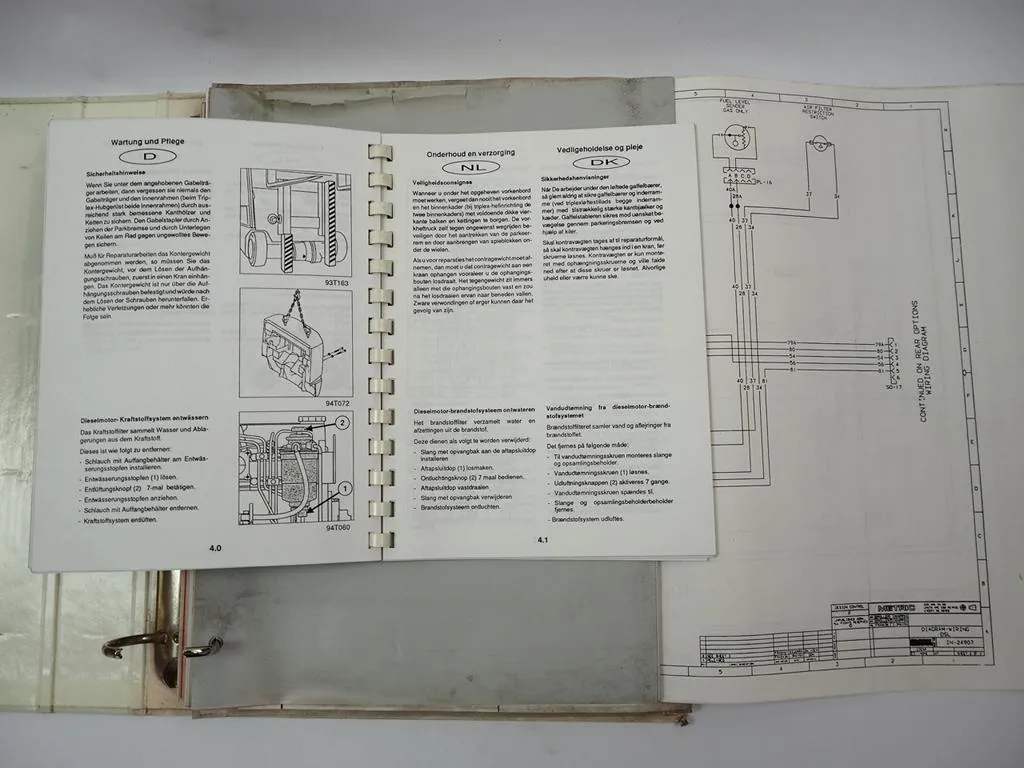 Clark CDP 20 30 Gabelstapler Betriebsanleitung Ersatzteilliste Getriebe HR28320