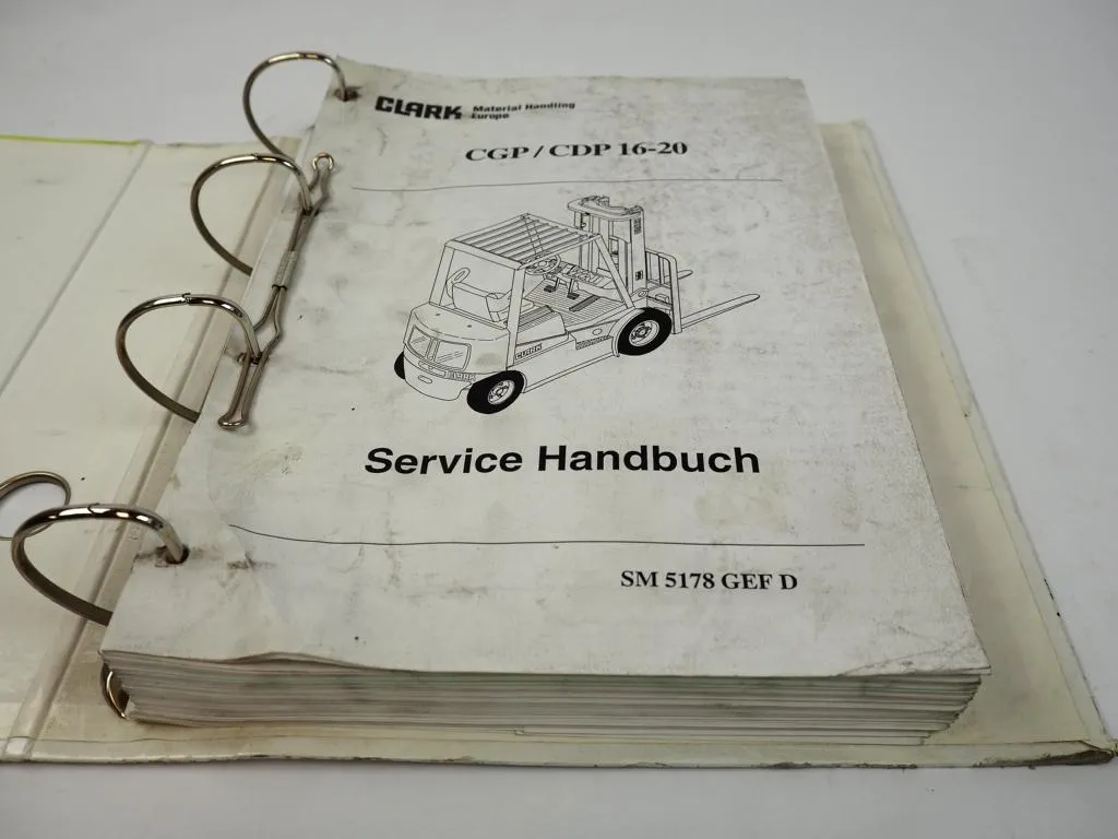Clark CGP CDP 16 18020 Stapler Service Handbuch Werkstatthandbuch 1998