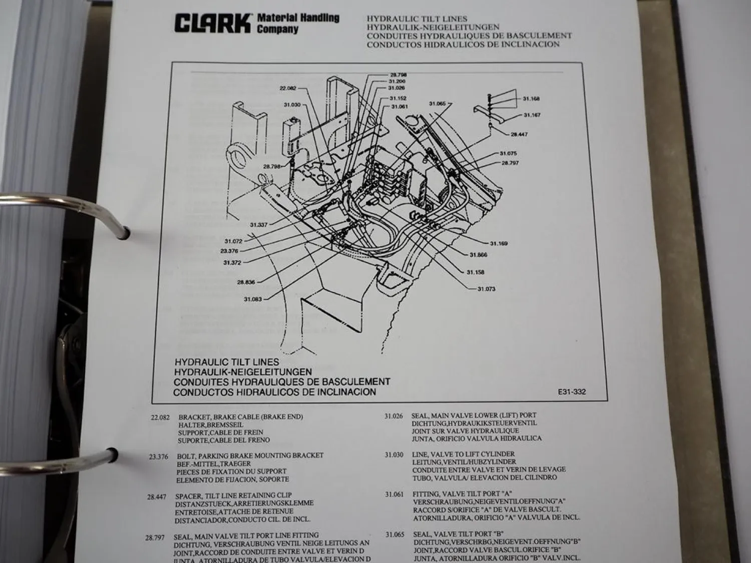 Clark CGP CDP 25 30 35 D-LPG 8908 8905 Stapler Betriebsanweisung Ersatzteilliste