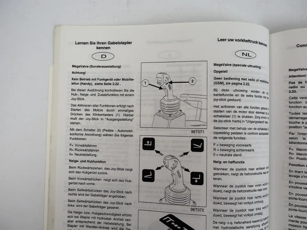 Clark CGP CDP 40 45 50 50S Gabelstapler Betriebsanweisung 2000